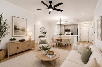1, 2, & 3 Bedroom open-concept floor plans
